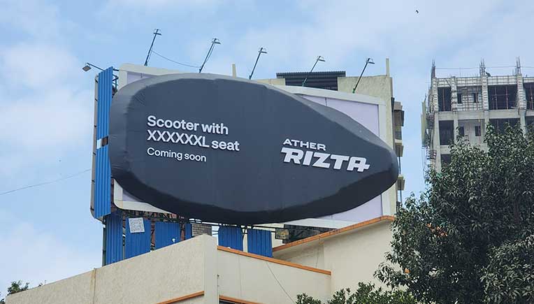 Ather teases its upcoming family scooter, Ather Rizta with XXXXXXL seat