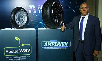 Apollo Tyres launches special tyres for electric cars, e-2 wheelers