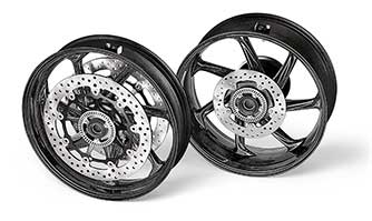 M Performance carbon fibre wheels for the BMW S 1000 RR