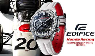 New Casio Edifice watch model in collaboration with Honda Racing