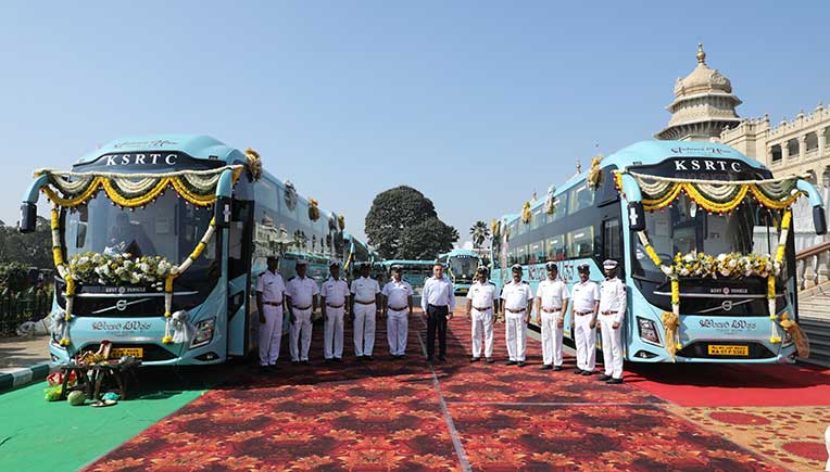 20 Volvo 9600 sleeper coaches for Karnataka State Road Transport Corporation 