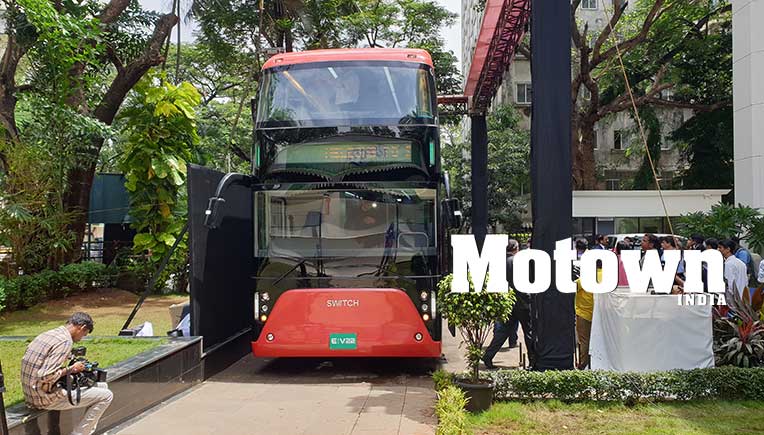 Ashok Leyland EV arm Switch Mobility unveils India’s 1st electric double-decker bus 
