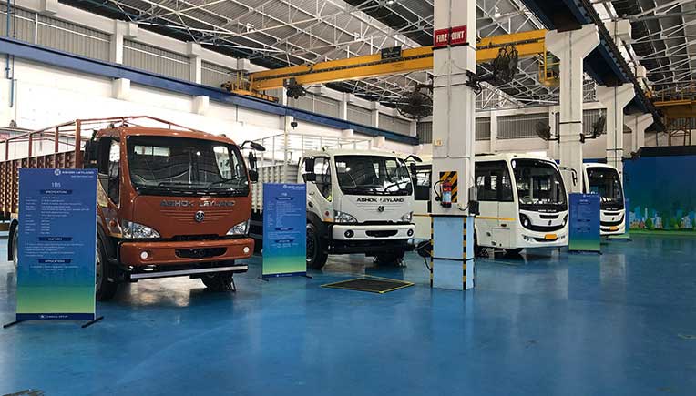 Ashok Leyland showcases BS-VI trucks and buses