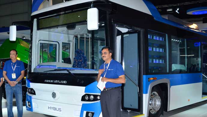 Ashok Leyland launches Hybus, India first bus with non-plugin hybrid technology