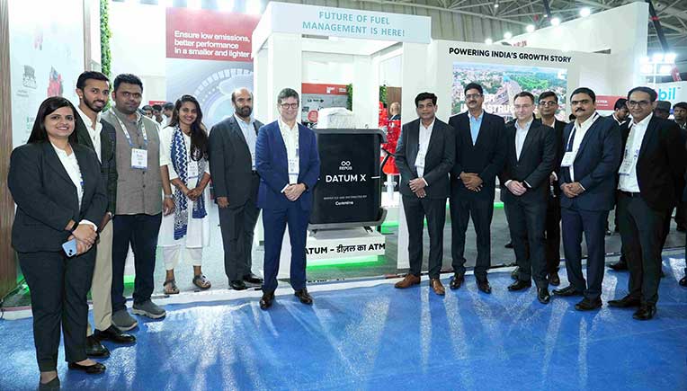 Repos Energy and Cummins India Limited Leadership at DATUM Launch on Cummins Stall at CII EXCON 2023
