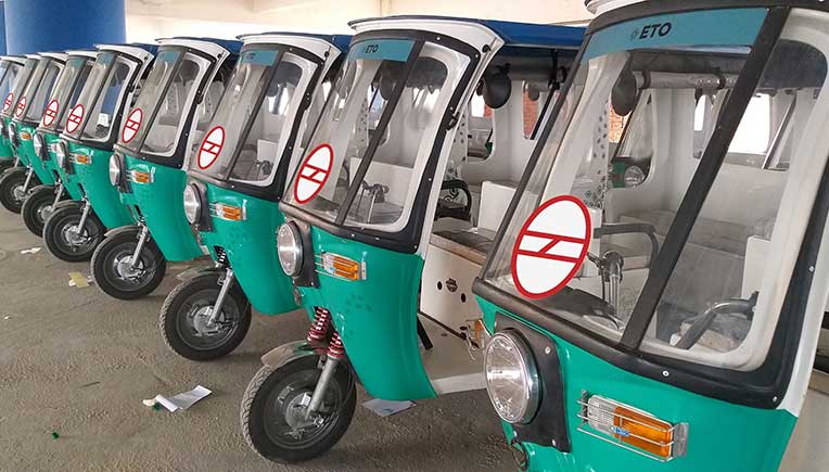 ETO Motors launches 100 e-rickshaws across four Delhi Metro Stations 