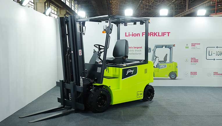 Godrej & Boyce launches India’s first Lithium-Ion powered forklift truck 