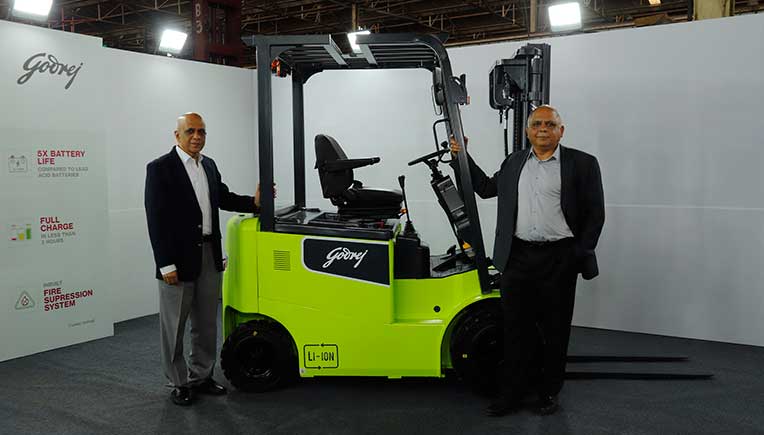 Godrej & Boyce launches India’s first Lithium-Ion powered forklift truck 