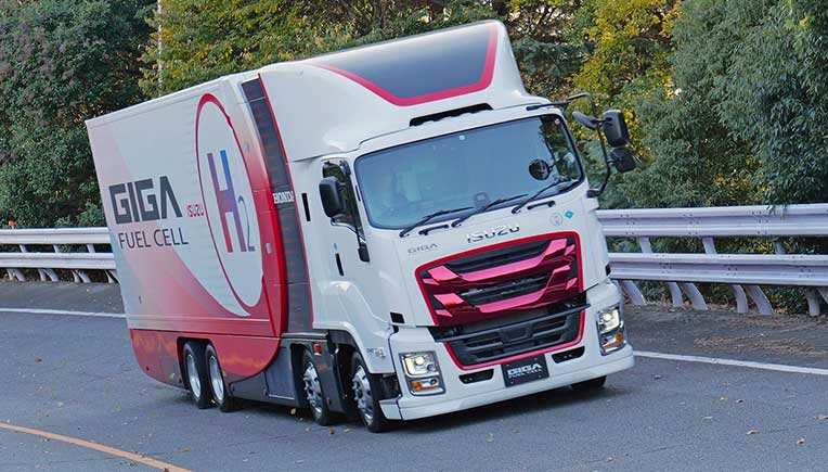 Isuzu, Honda begin testing fuel cell-powered heavy-duty truck 