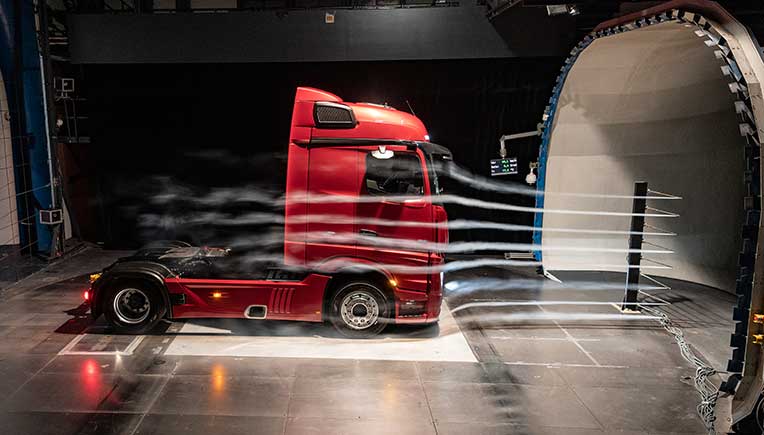 New Actros truck from Daimler is aerodynamically superior