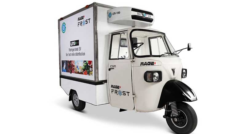Frost refrigerated electric three wheeler from OSM