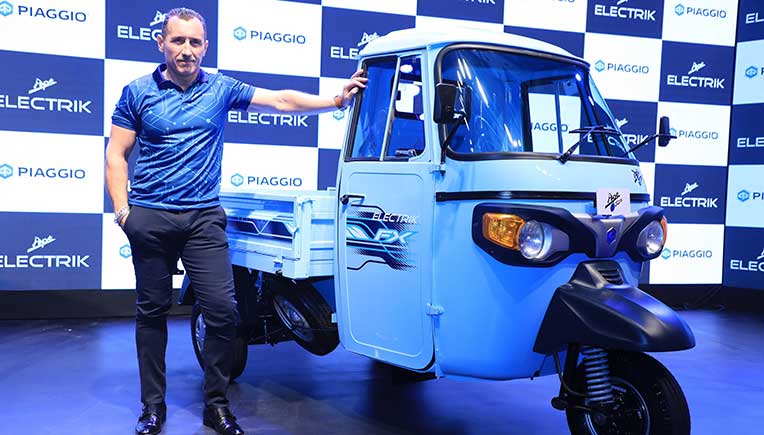 Diego Graffi, Chairman & MD Piaggio Vehicles Pvt. Ltd. at the FX Electric Range launch event