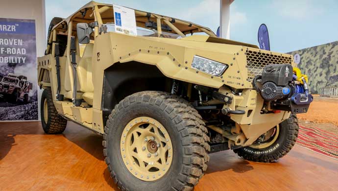 DAGORT (Deployable Advance Ground Off-Road) on display at Defexpo 2016