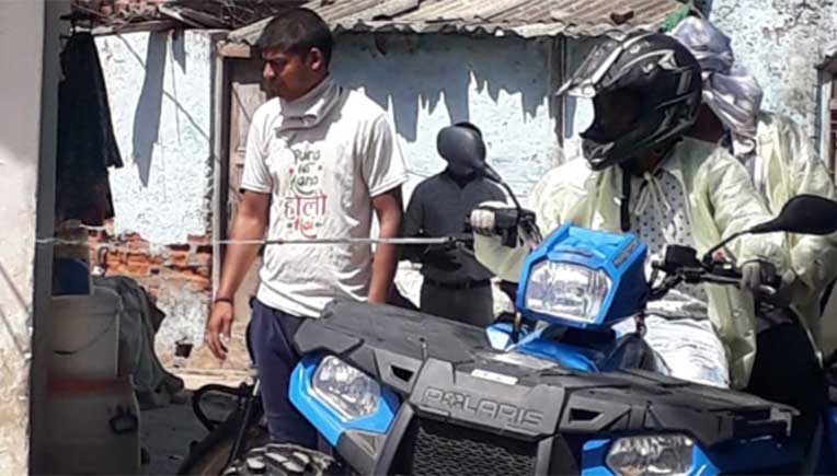 Polaris Sportsman 570 tractor gets into sanitisation mode in Haryana villages