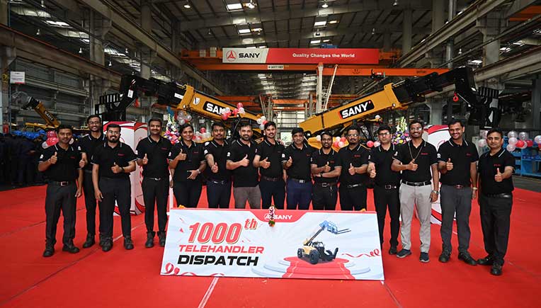 Sany India achieves milestone with export of 1,000 telehandlers to US