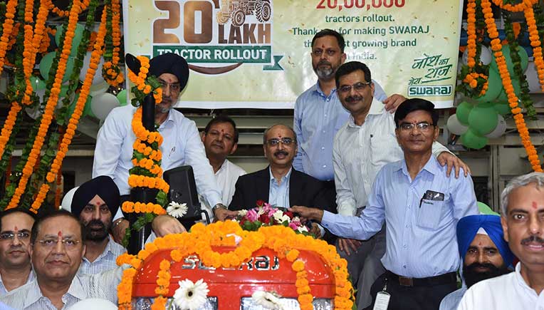 Swaraj Tractors crosses 20 lakh production milestone 