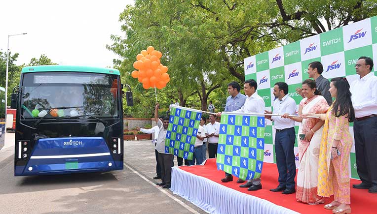 Switch Mobility partners with JSW Steel to deliver 71 electric buses 