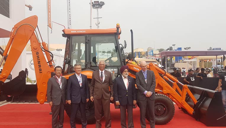 Tata Hitachi senior officials at Excon 2017