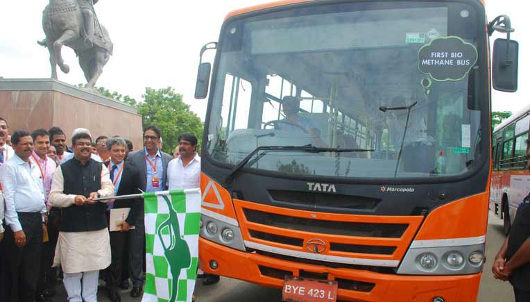 Tata Motors showcased country’s first bio-CNG (bio-methane) bus