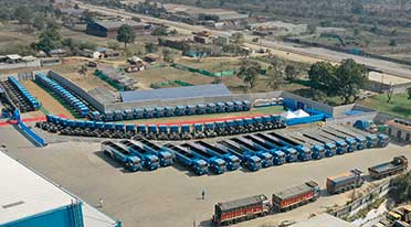 BharatBenz delivers 120 trucks to CJ Darcl Logistics