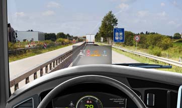 Continental brings the Head-Up Display to commercial vehicles
