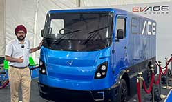 EVage Motors showcases FR8, a 1-ton electric delivery truck
