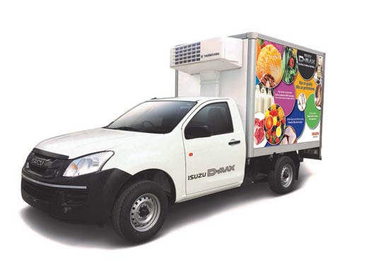 Isuzu D-Max Reefer Concept vehicle showcased at the India Cold Chain Show