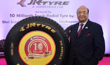 JK Tyre rolls out 10 millionth truck/bus radial tyre
