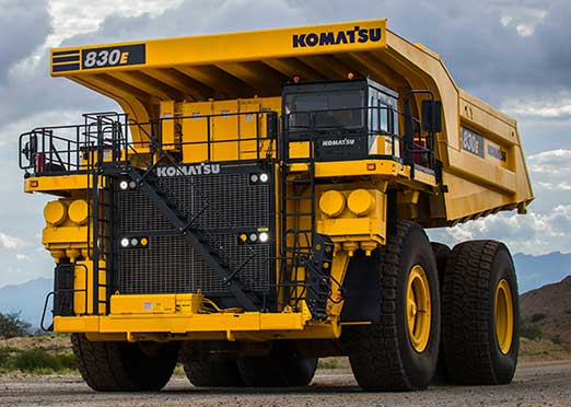 Komatsu new technologically advanced 230 tonne 830E-5 dump truck