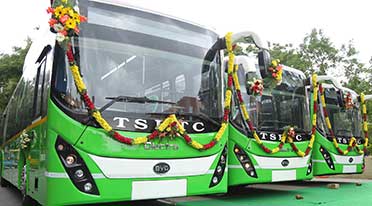 Olectra-BYD delivers buses to Telengana Road Transport Corporation 