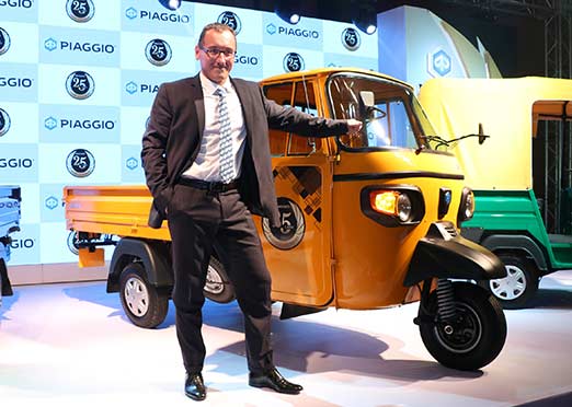 Piaggio rolls out its 2.5 millionth small commercial vehicle in India