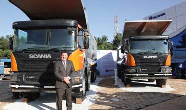 Scania showcases its flagship range of premium P 410 mining tippers 