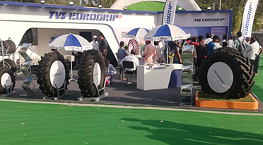TVS Tyres showcases TVS Eurogrip off-highway tyres at Krishi Darshan Expo 2018