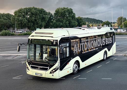 Volvo demonstrates autonomous bus in Sweden