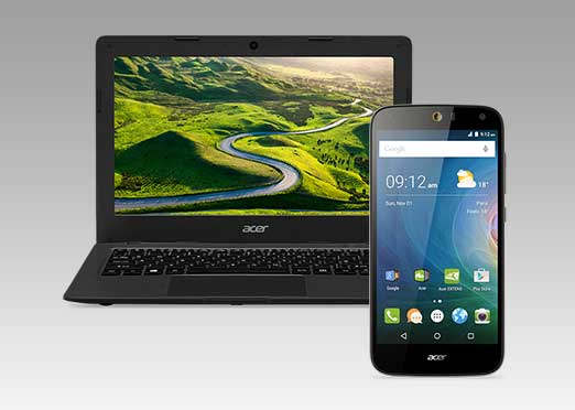 Exchange your Smartphone for a laptop with Acer
