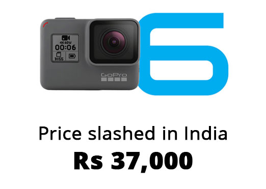GoPro HERO6 price reduced in India, now available for Rs 37,000