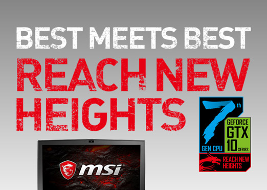 MSI launches laptops with 7th Gen Intel CPUs