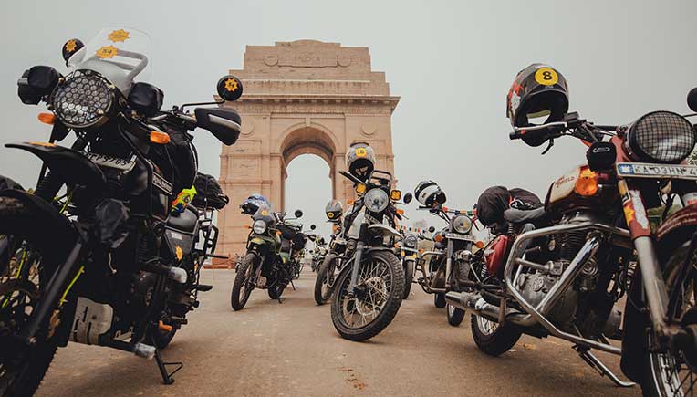 18th Royal Enfield Himalayan Odyssey flagged-off from New Delhi