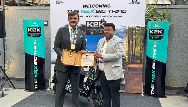 Ampere new electric scooter breaks India Book of Record 