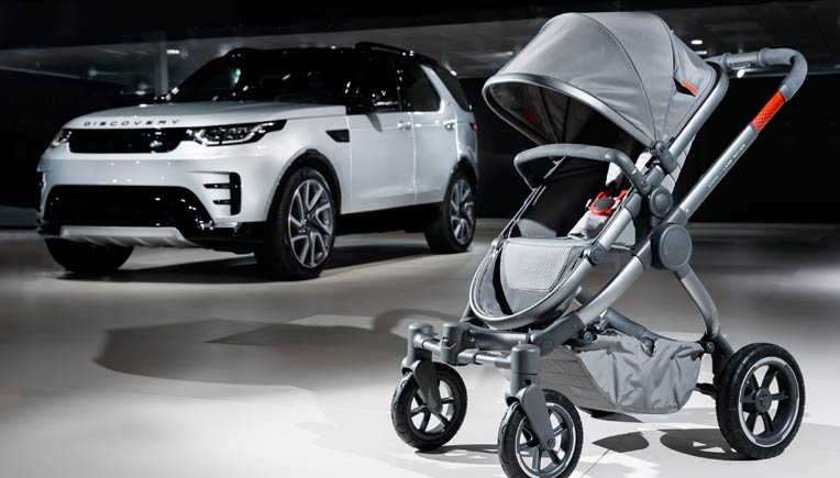 The first four-wheeled iCandy all-terrain pushchair  with Land Rover expertise