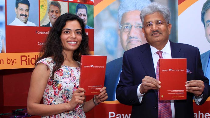 Pawan Jain, Chairman and Managing Director of Safexpress with author Ridhima Verma