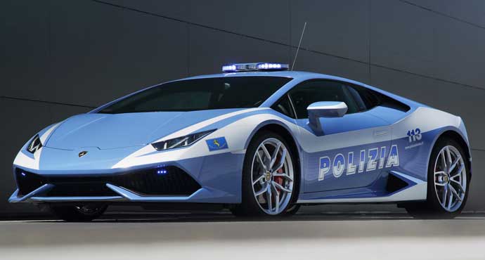 The Lamborghini Huracan for the Italian police