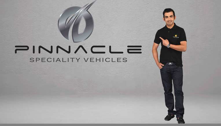 Gautam Gambhir is brand ambassador for Pinnacle Speciality Vehicles 