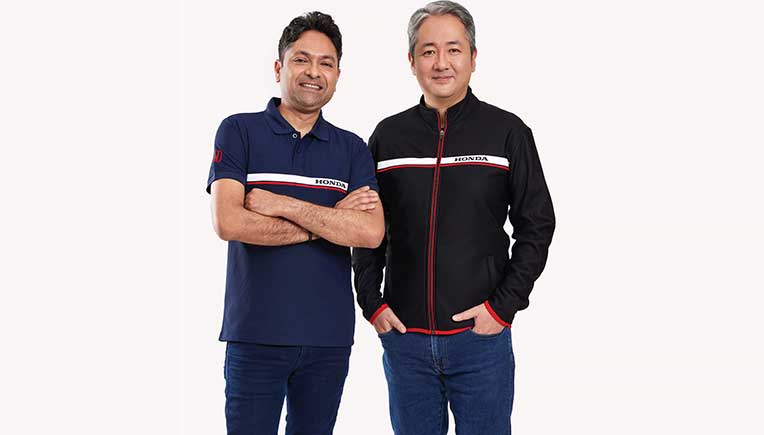 Yuichi Murata Director Marketing  Sales HCIL and Kunal Behl Vice President Marketing  Sales HCIL at the launch of Honda Collection