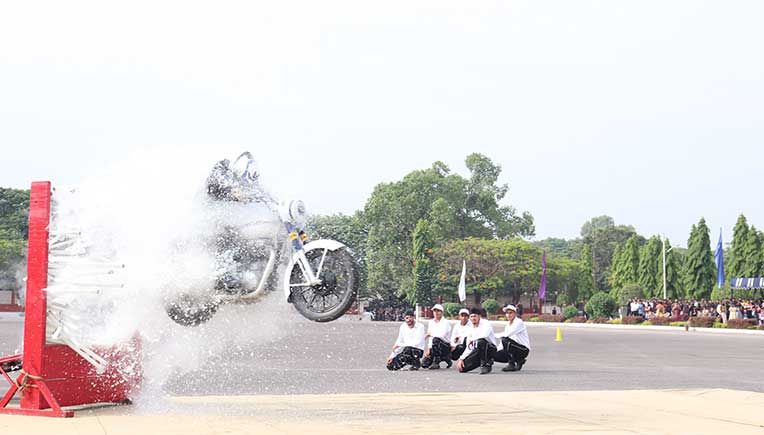 Indian Army stunt show marks inauguration of Tornadoes Wall by RE