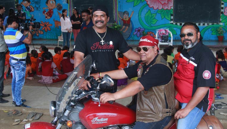 The three riders from Indian Motorcycle