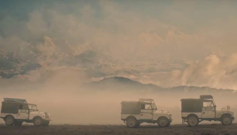 Video grab of the Land Rover film