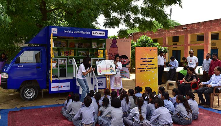 The story telling caravan has been initiated by Kodansha with the objective of promoting ‘Clean India’ mission