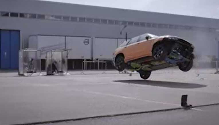 Video grab from Volvo crash test film