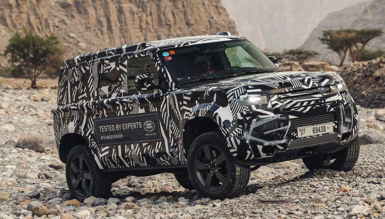 Red Cross experts push new Land Rover Defender prototype to the limit 